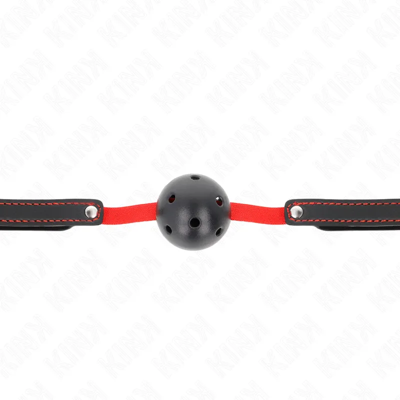 Kink - Hollow Hard Mouth 4.5 Cm Gag With Elastic Belt 56 X 1.5 Cm 2