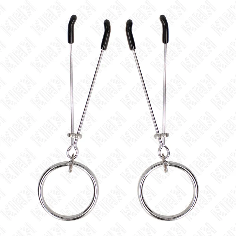 Kink - Thin Nipple Clamps With O-Ring 7 Cm