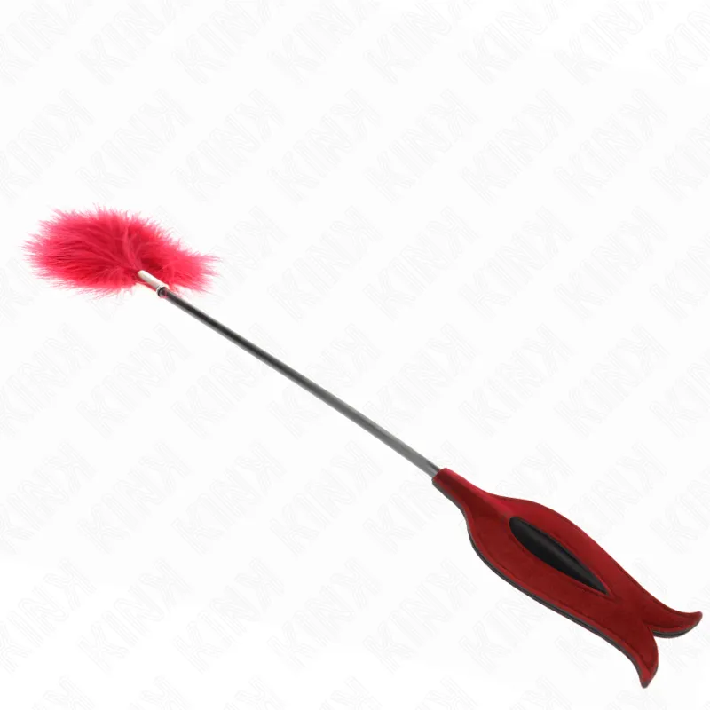 Kink - Tickle Feathers With Rose-Shaped Paddle 8 Cm