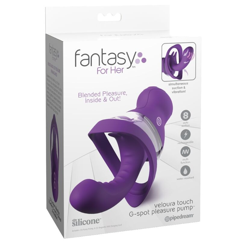 Fantasy for her - veloura touch g-spot pleasure pump purple g-spot intimate pump 4