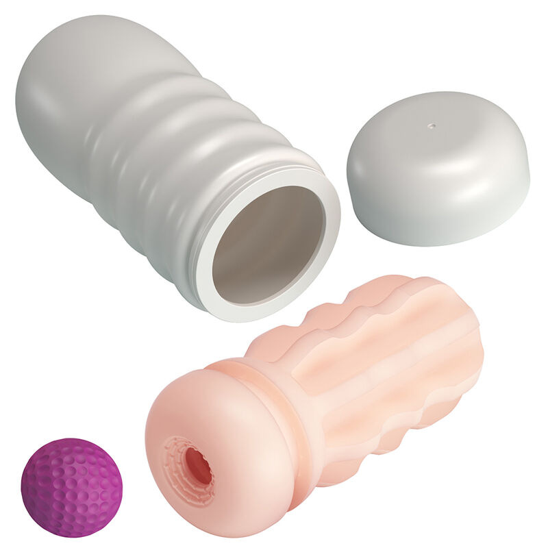 Pretty love - flora vagina masturbator with suction cup and internal textures 3