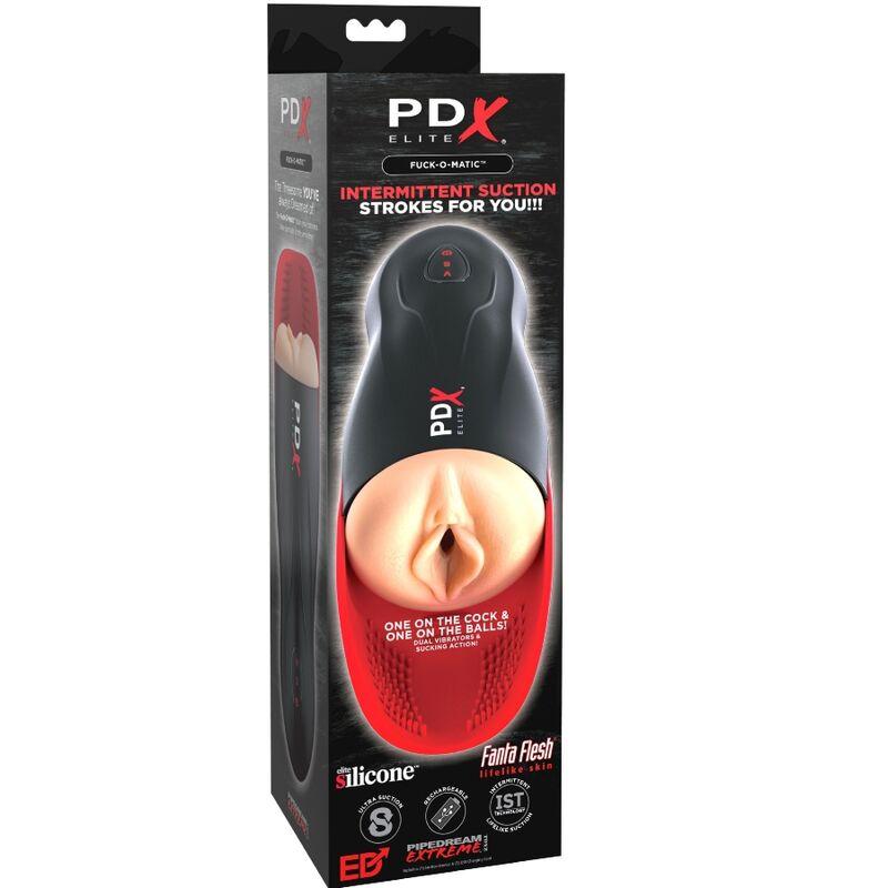 Pdx Elite - Stroker Fuck-O-Matic Vagina Double Vibration Penis & Testicles - Masturbátor