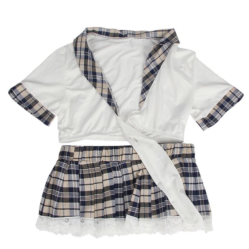 Subblime - Sexy Schoolgirl Costume Top And Skirt L/Xl