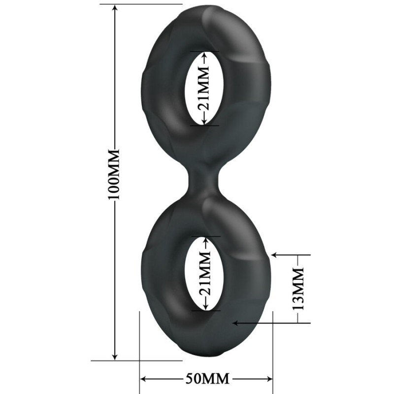 Crazy bull - radwan double silicone ring model 19 5