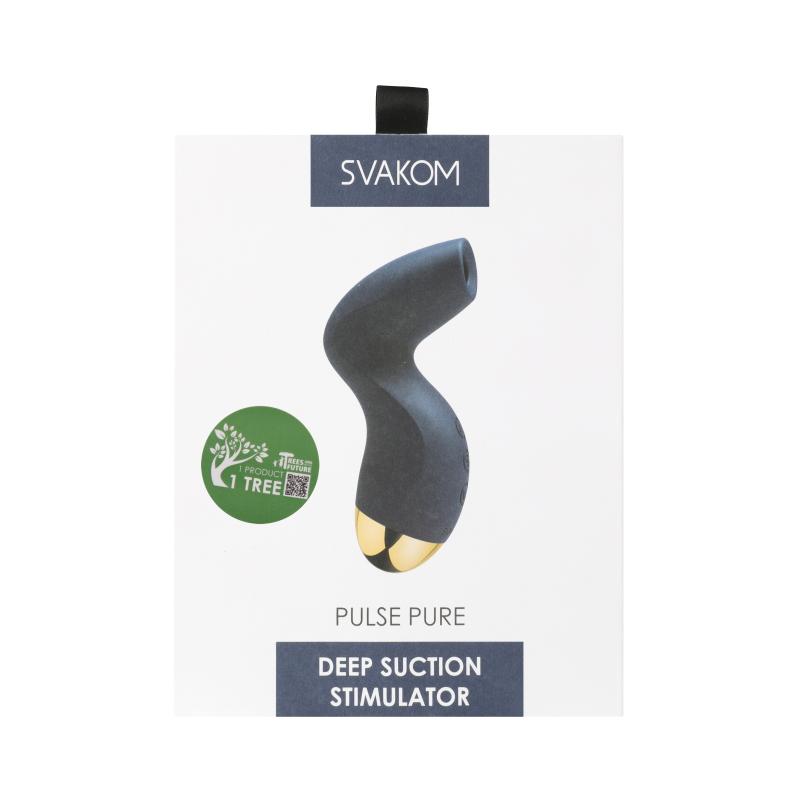 Svakom - Pulse Pure Deep Suction Stimulator Dark Blue 8