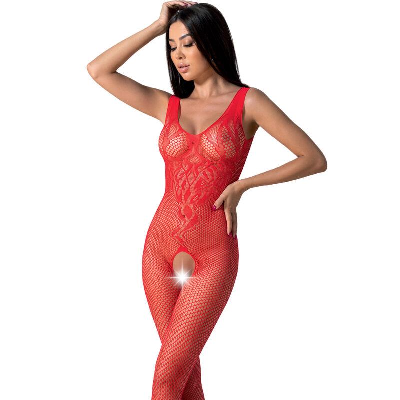 Passion - Bs098 Bodystocking Red One Size