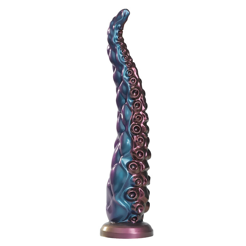 Power monsters - abyssal tentacle tricolor fantasy silicone dildo 46 cm Ø 7 cm