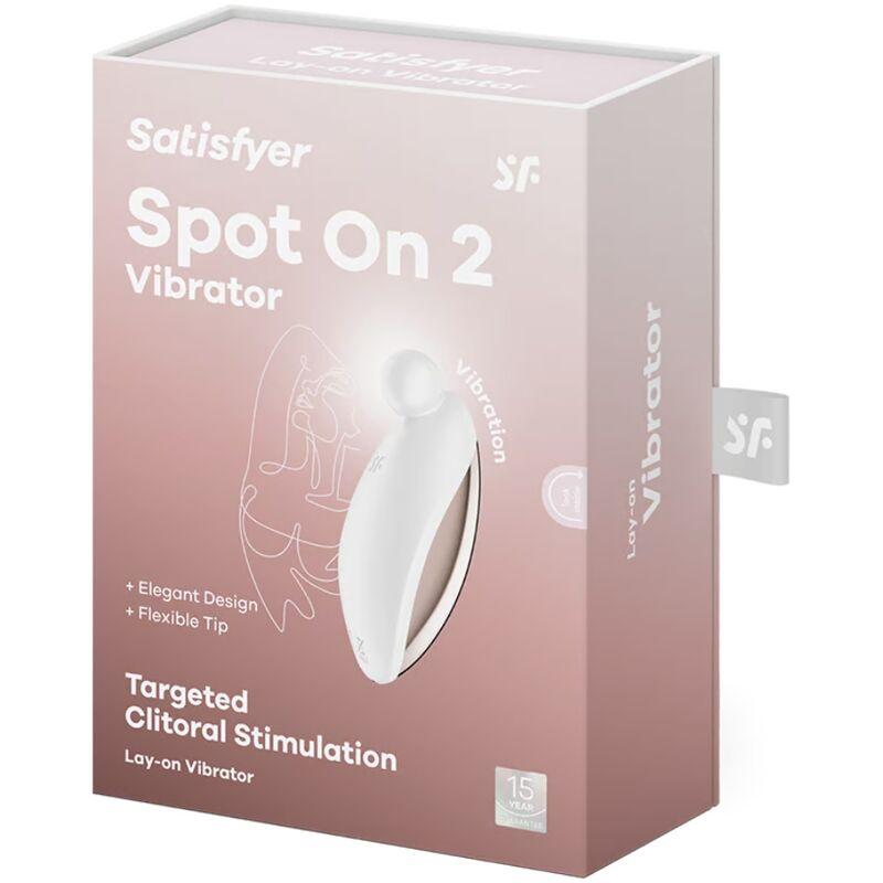 Satisfyer - Spot On 2 Lay-On Vibrator White - Stimulátor klitorisu