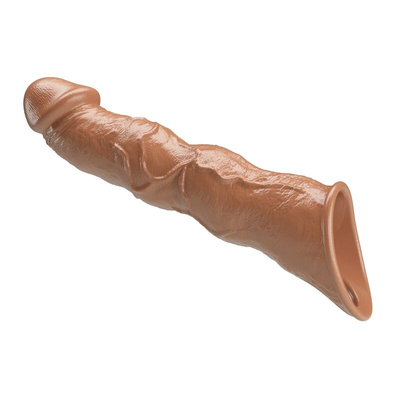 Pretty love - adjustable penis extension sleeve 28 cm Ø 4.5 cm brown 4