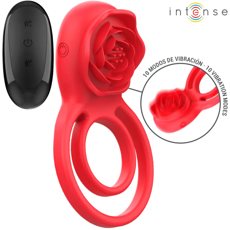 Intense - gail stimulator rose 10 vibrations red remote control