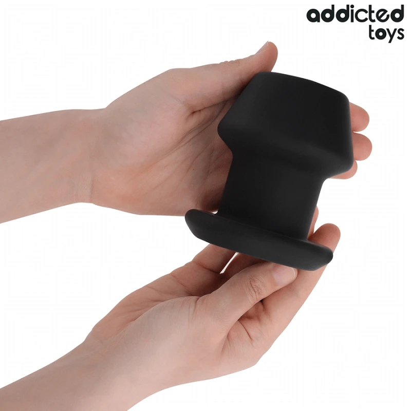 Addicted toys - extreme hollow anal plug silicone size l 10.4 cm 2