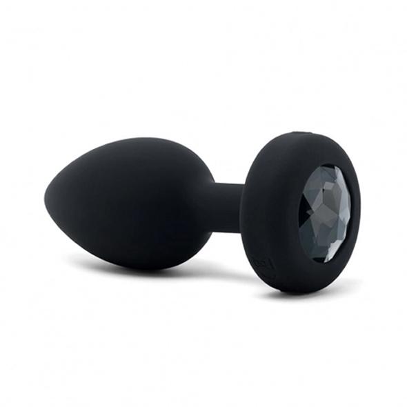 B-Vibe - Vibrating Jewel Plug M/L Black Diamond