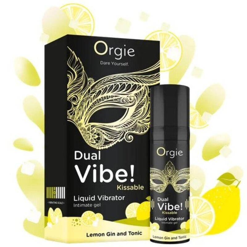 Orgie - dual vibe! lemon gin and tonic kissable liquid vibrator 15 ml 2