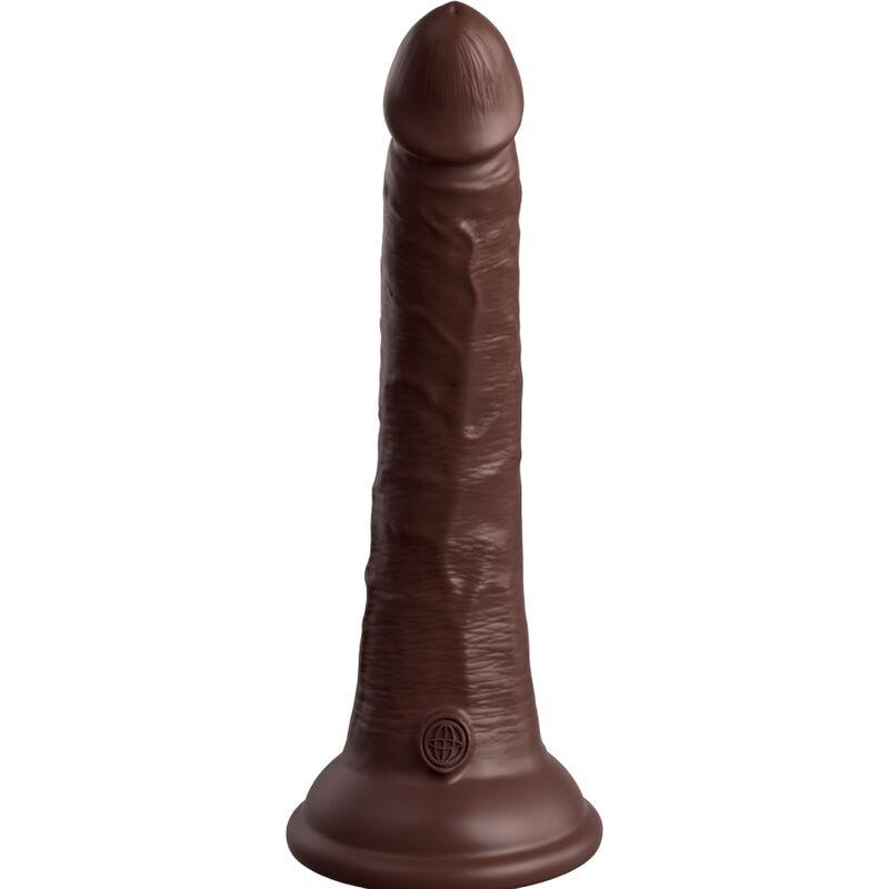 King Cock Elite - Realistic Silicone Dildo 17.8 Cm Brown