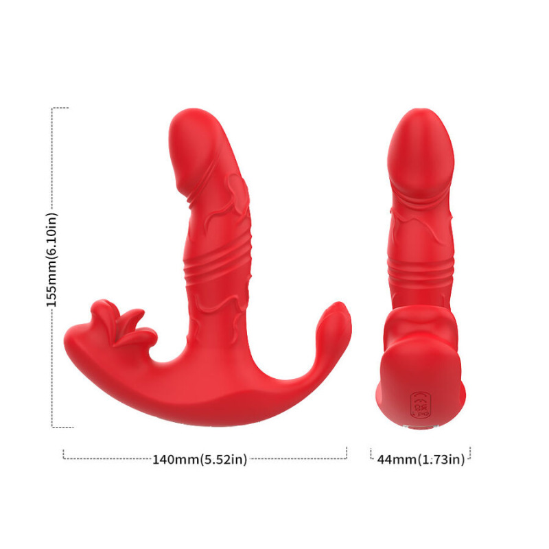 Armony - anal vibrator panty c and g-spot stimulator remote control red 8