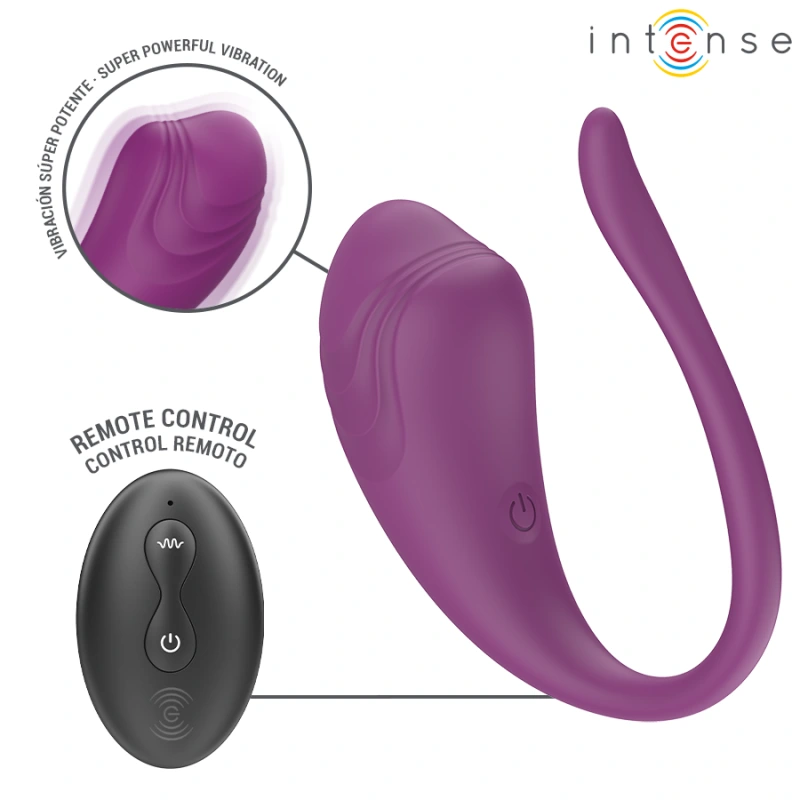 Intense - olivia purple vibrating egg with remote control 1