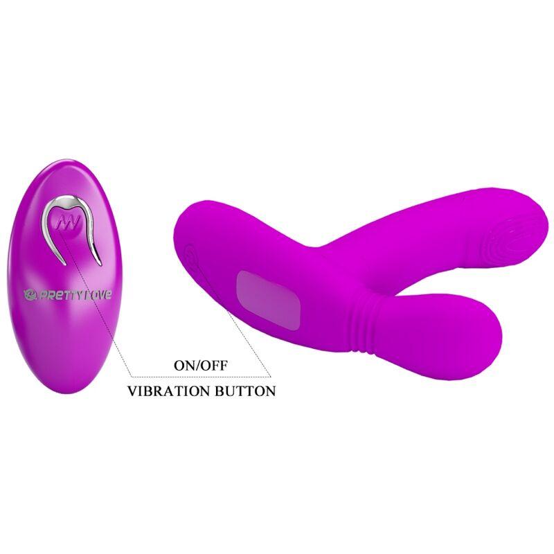 Pretty Love - Geri Clitoris Massager Pink Remote Control 5