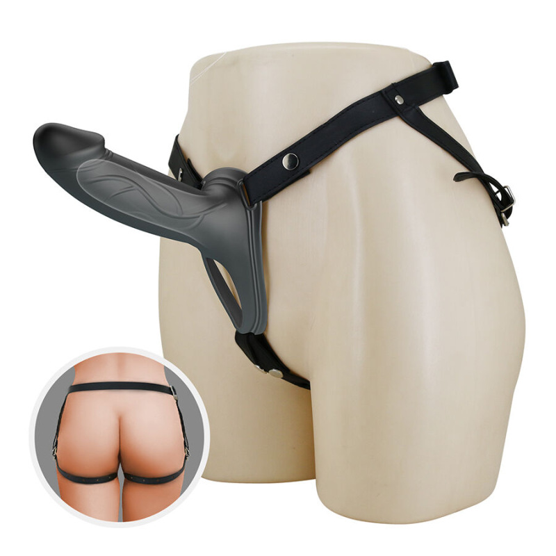 Pretty love - landon black vibrating strap-on 6