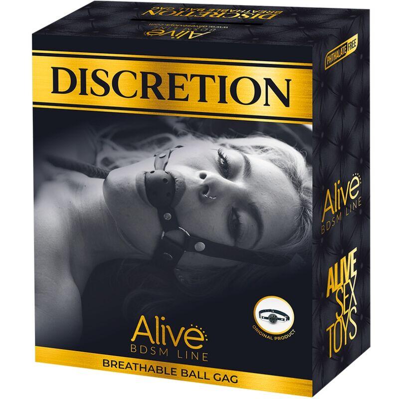 Alive - Discretion Breathable Gag Black - Náhubok
