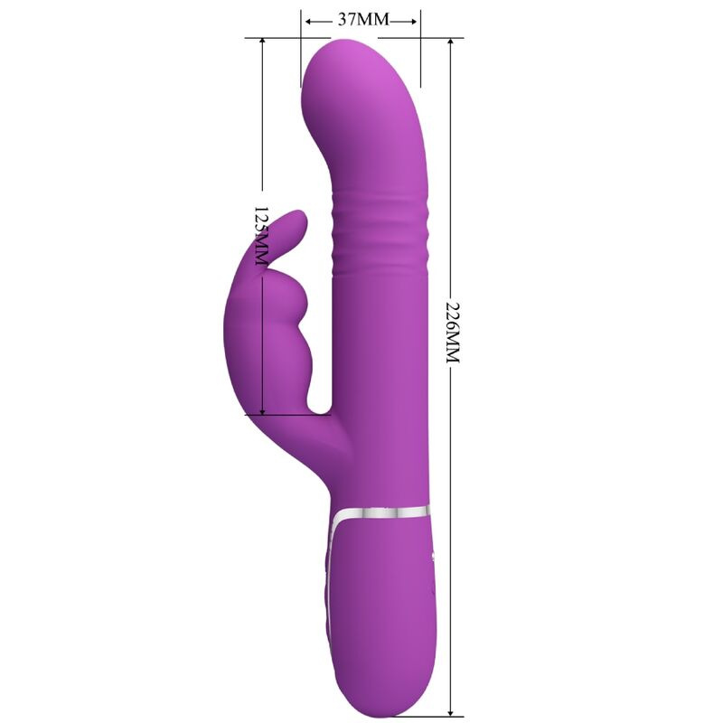 Pretty love - coale 4 in 1 multifunction rabbit vibrator purple 4
