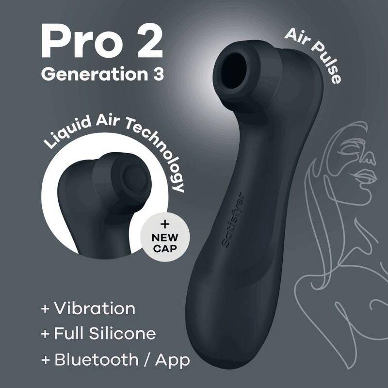 Satisfyer Pro 2 Generation 3 Black Bluetooth & App - Stimulátor Klitorisu