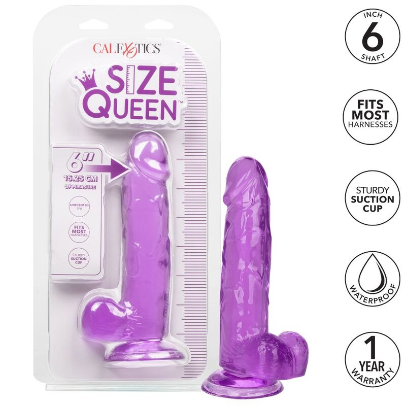 Calexotics - size queen dildo purple 15.3 cm 1