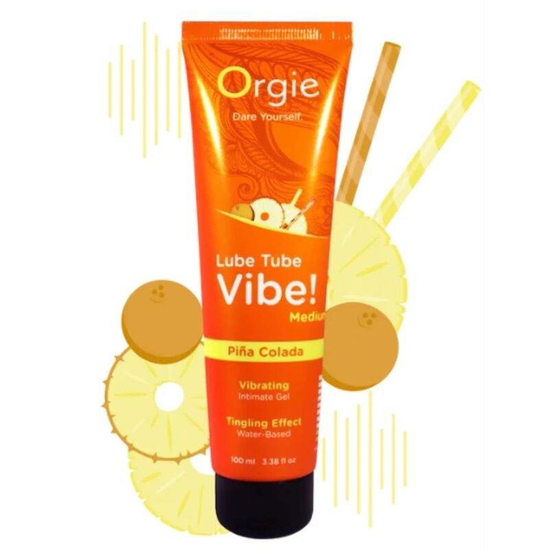 Orgie - lube tube vibe! piÑa colada kissable intimate gel medium tingling 100 ml 2