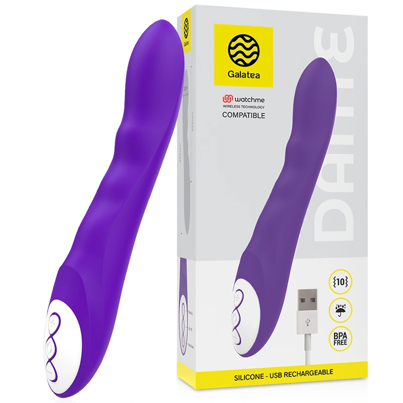 Galatea - dante lilac vibrator compatible with watchme wireless technology 2