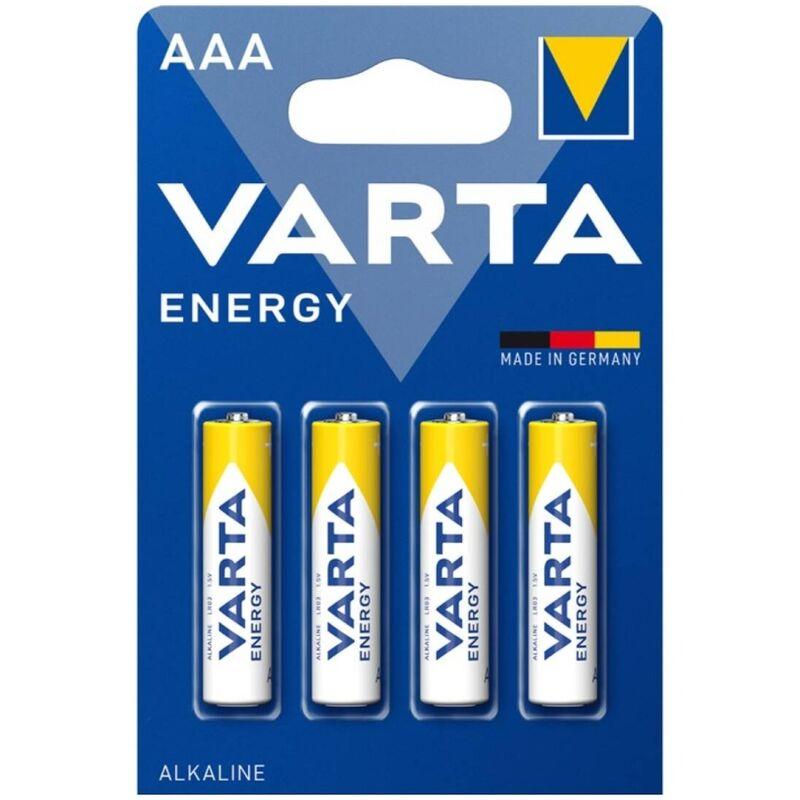 Varta - energy alkaline battery aaa lr03 blister*4