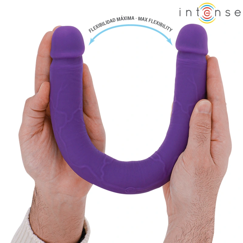 Intense - gunter dildo double vibrator 40 cm purple remote control 4