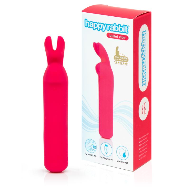 Happy Rabbit - Rechargeable Vibrating Bullet Pink 1