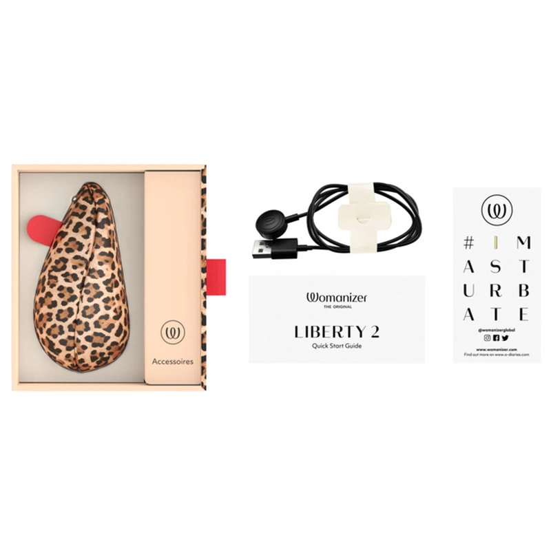 Womanizer - liberty 2 clitoral stimulator leopard print 10