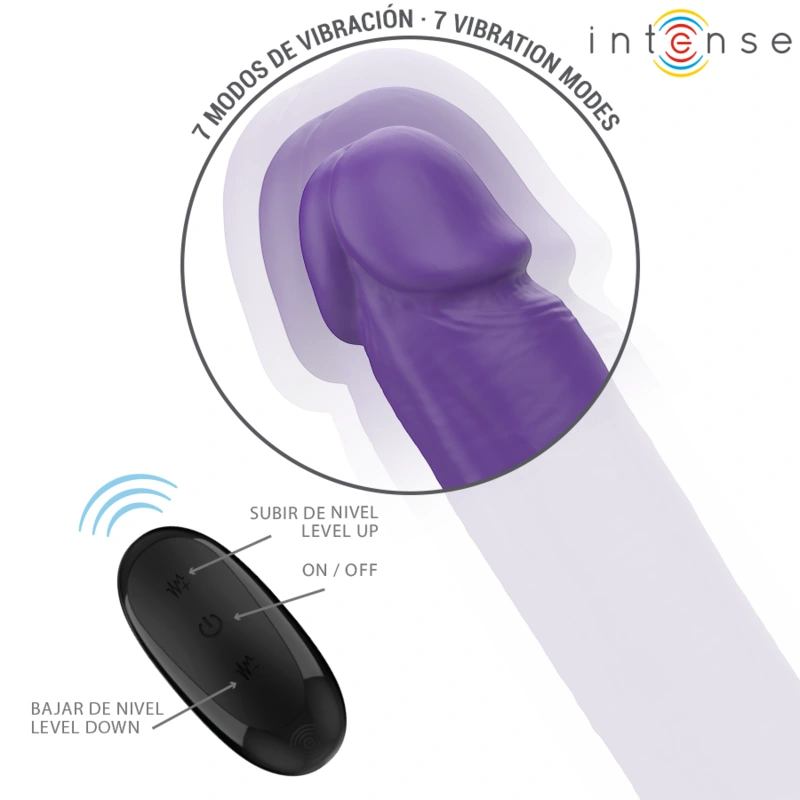 Intense - gunter dildo double vibrator 40 cm purple remote control 2