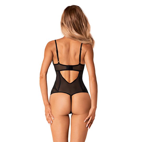 Obsessive - Serena Love Open Crotch Body Black Xl/2xl