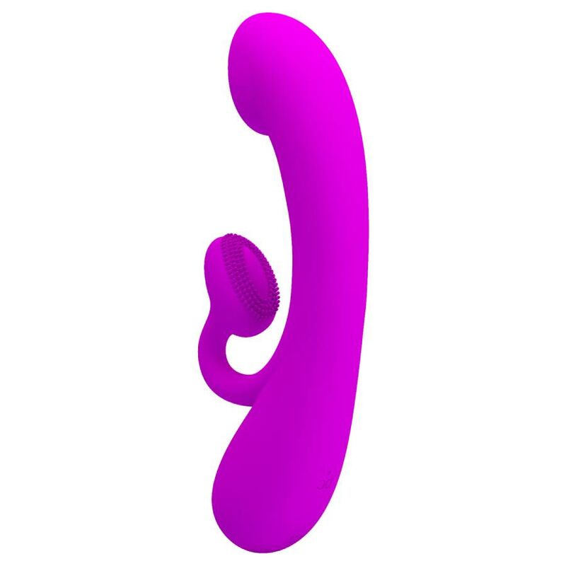 Pretty love - sincere silicone clitoral vibrator and sucker purple 2