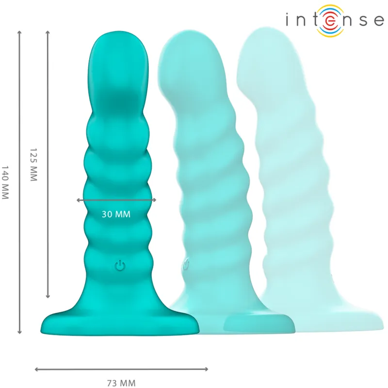 Intense - buffy vibrator size s spiral design 10 vibrations blue remote control 1