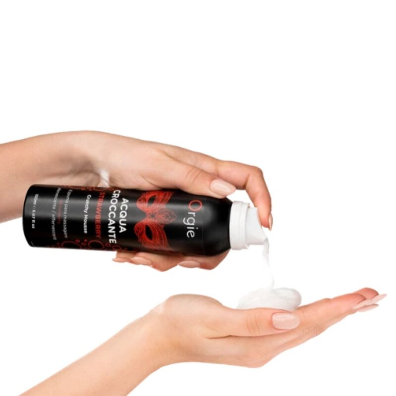 Orgie - acqua croccante strawberry crunchy massage mousse 150 ml 2