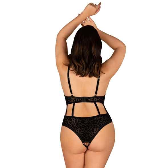 Obsessive - Jagueria Crotchless Teddy Black 6xl/7xl