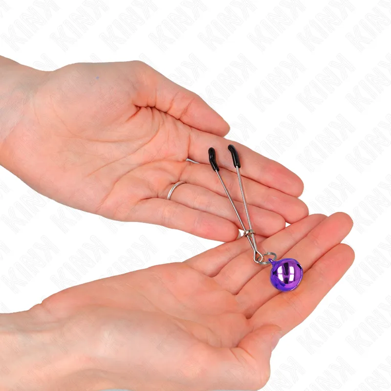 Kink - Thin Bell Nipple Clamps Purple 7 Cm 2