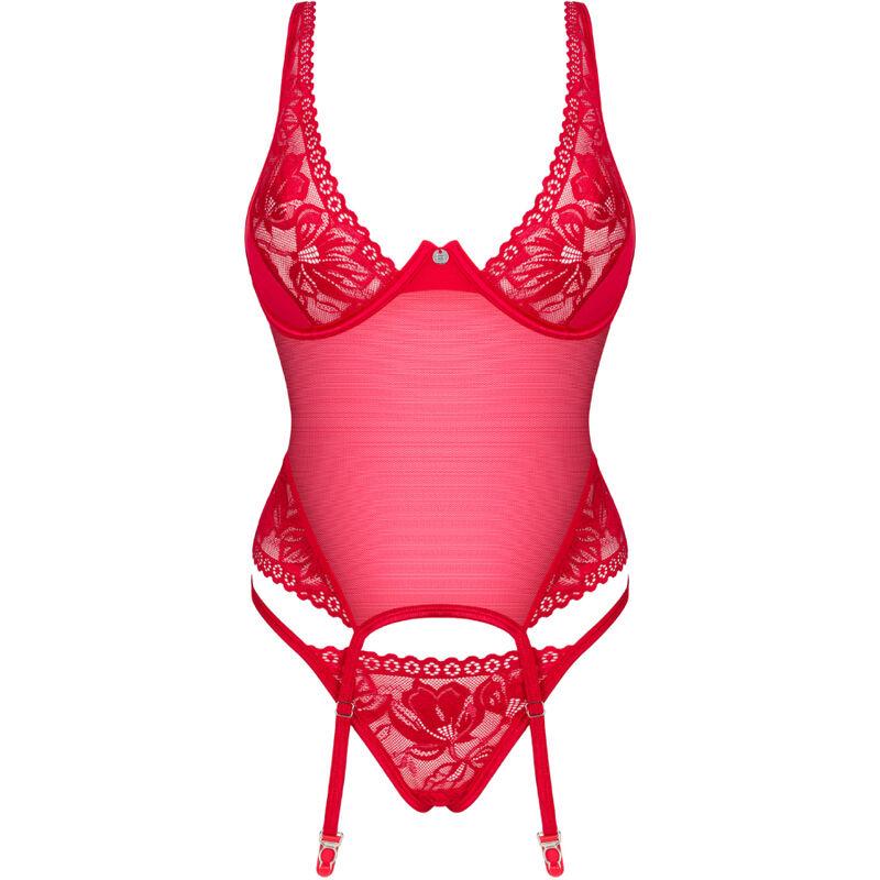 Obsessive - Lacelove Corset Red Xs/S 4