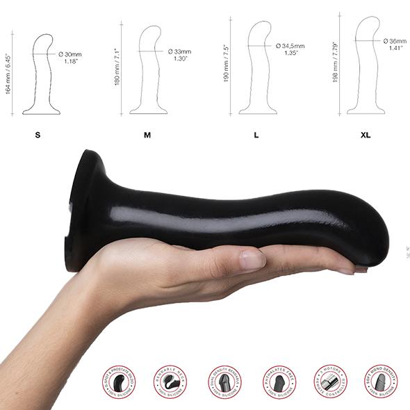 Strap-On-Me - G And P Spot Stimulation Dildo L Black