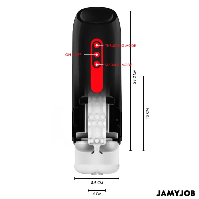 Jamyjob - phantom automatic vagina masturbator 5 suction and thrust modes 2