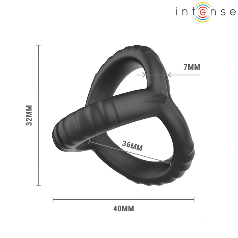 Intense - john adjustable triple penis ring model 4 5