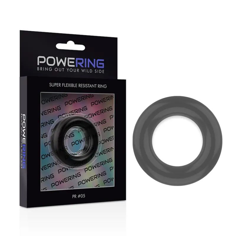 Powering Super Flexible Resistant Ring  4.8cm Pr05 Black 5