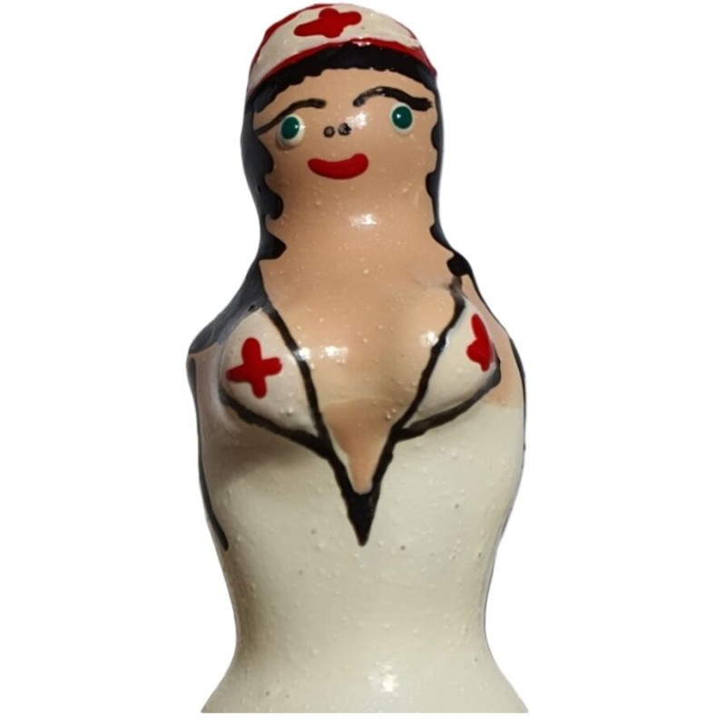 Condomerie - handpainted novelty condoms nurse blond