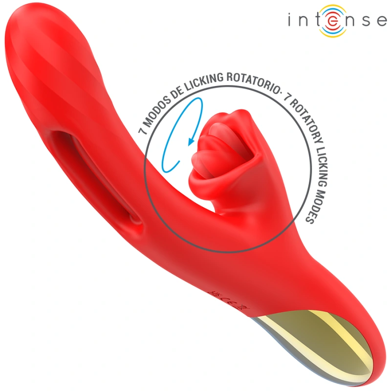 Intense - jessica multifunction vibrator clitoris stimulation 24.8 cm red 3