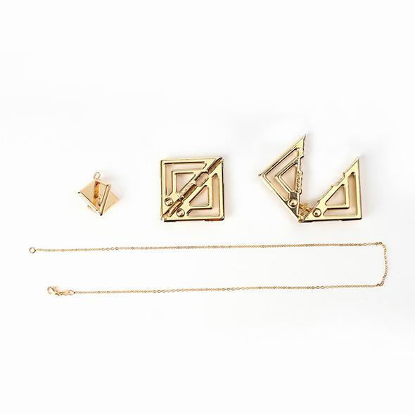 Lockink - Adjustable Nipple Clamps With Light Pendant Gold 11