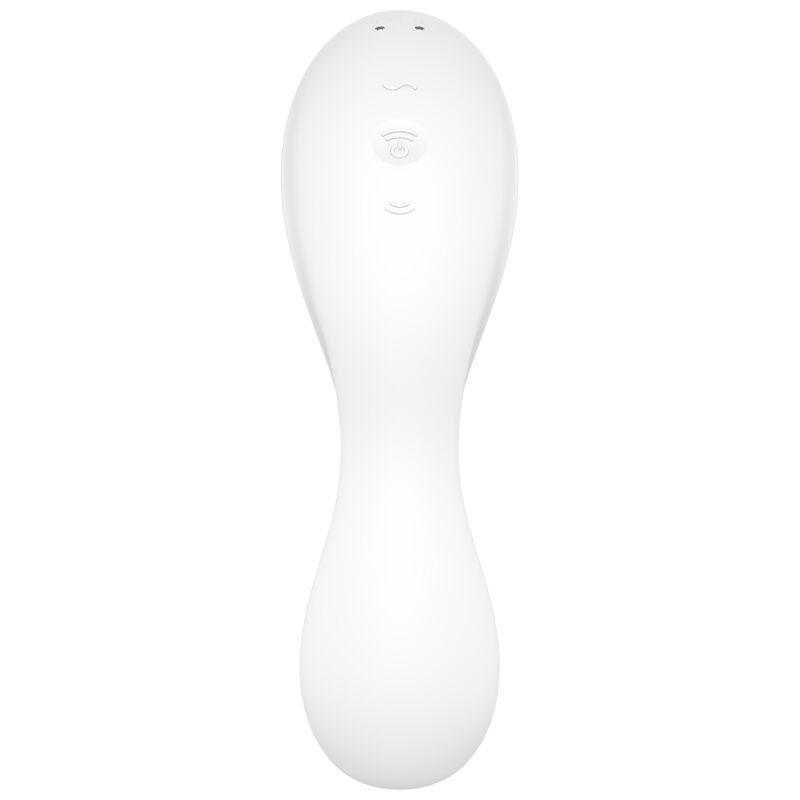 Satisfyer Curvy Trinity 5 Air Pulse Stimulator & Vibrator White - Stimulátor Klitorisu