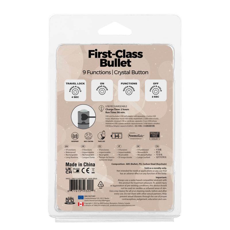 Powerbullet - First Class Mini Bulllet With Crystal 9 Functi 9