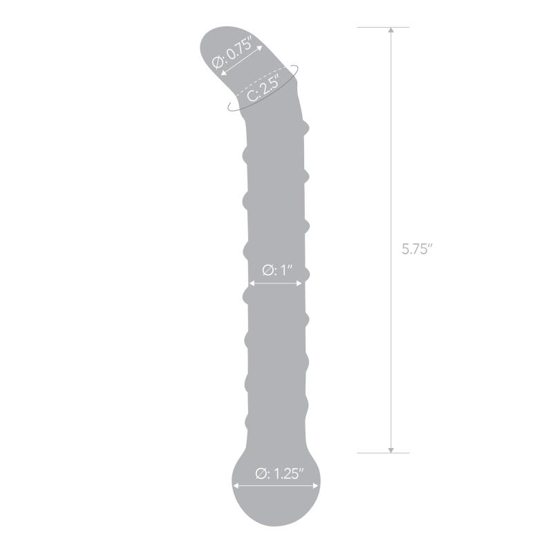 Glas - Mr. Swirly G-Spot Glass Dildo - Sklenené Dildo 6